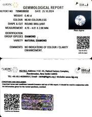 0.40/Cents Natural Diamond with Govt. Lab Certificate-140000